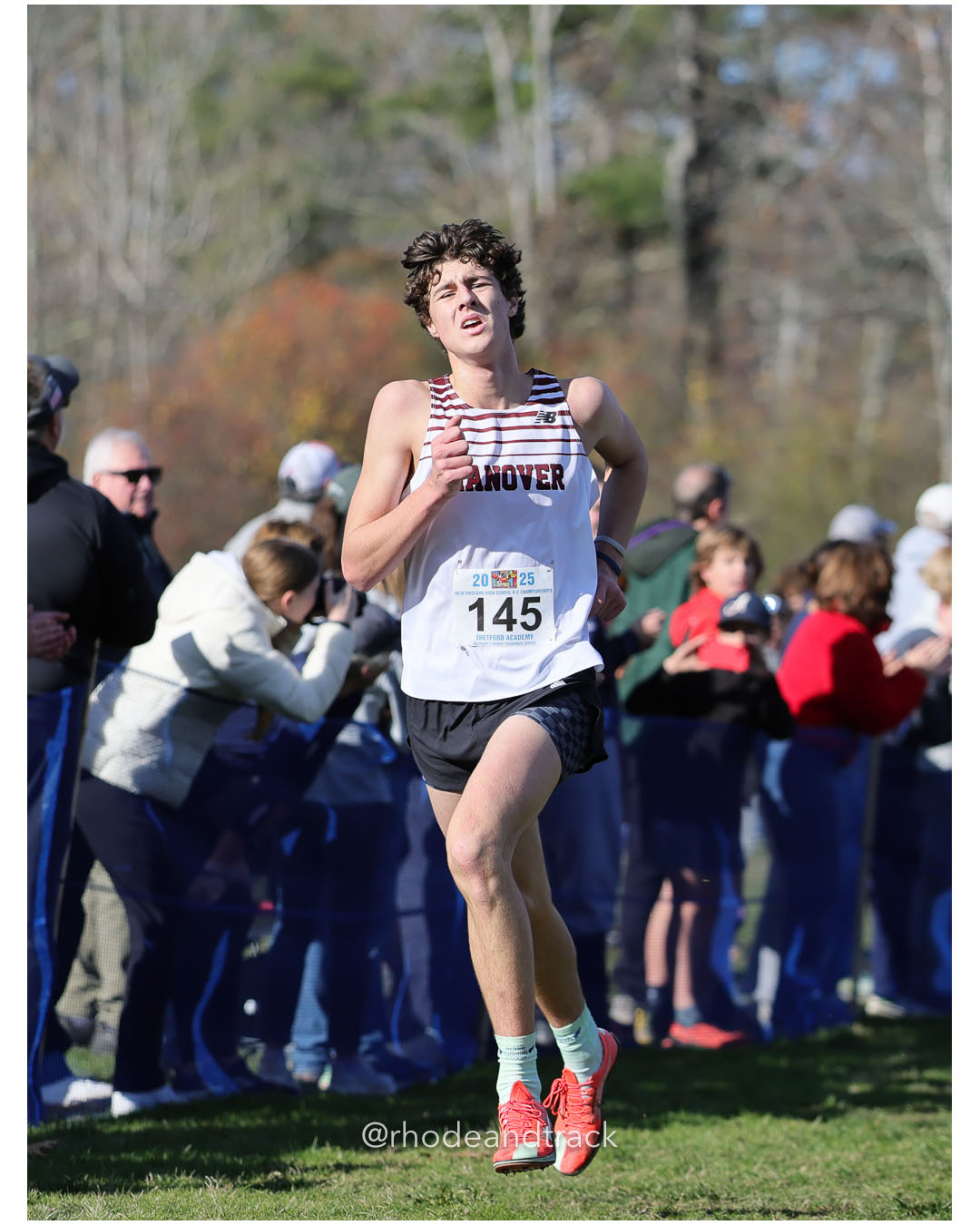 Rhys Jones, Hanover HS, P191, 18:55.39 - New England Cross Country State Championship - Thetford Vt - November 8, 2025 File: ./dir-2-Boys-Championship/251108-2025-New England-Cross-Country-Championships-Thetford-VT-712-296A2114.jpg Rhys Jones, Hanover HS, P191, 18:55.39 - New England Cross Country State Championship - Thetford Vt - November 8, 2025 – 2025 New England C…